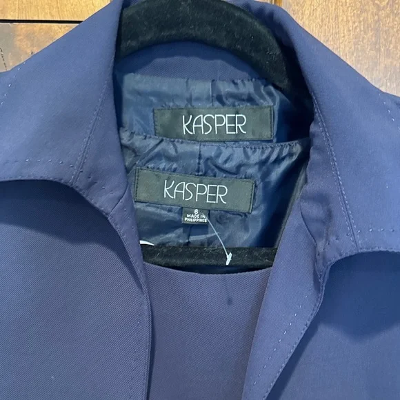 NWOT Kasper Deep Purple 3pcs Jacket and Skirt Ensemble - Picture 2 of 10